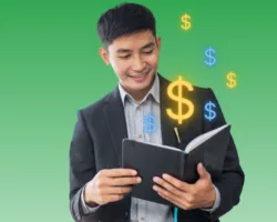 Businessman reading Beginner's Guide to PPC Advertising