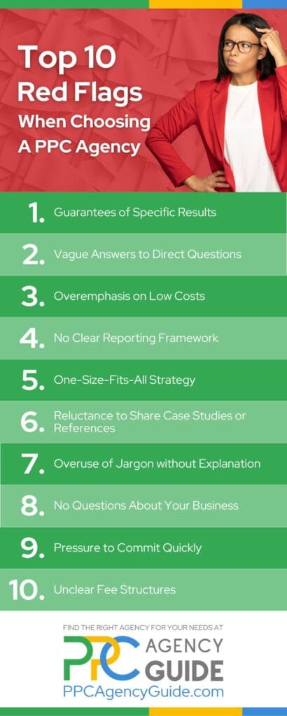 Infographic - Top 10 Red Flags to Watch When Choosing a PPC Agency