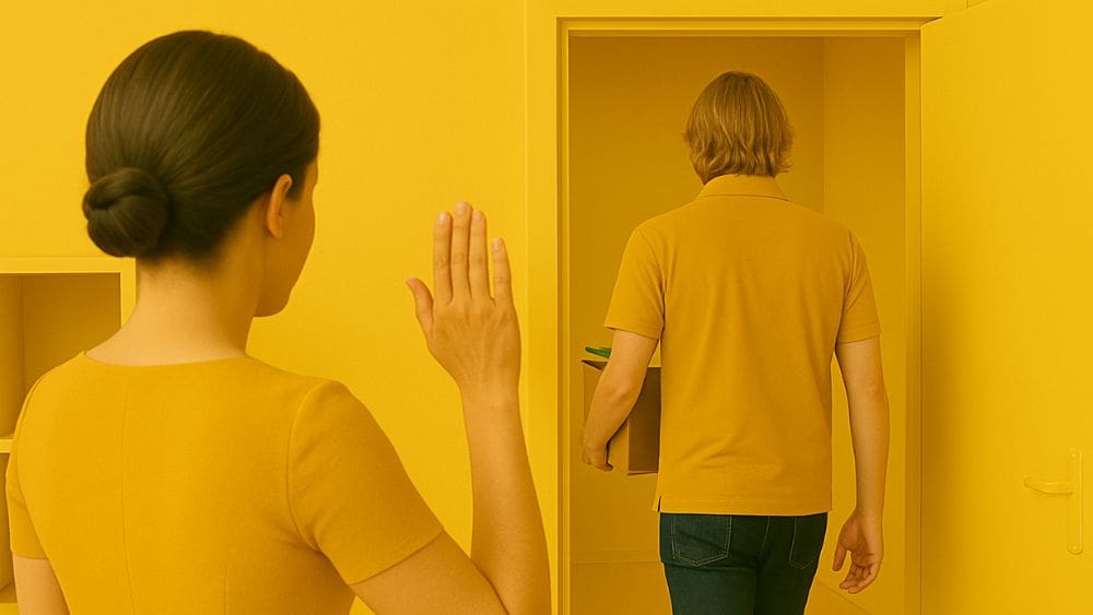 What to Do When Your PPC Agency’s Not Delivering Results - Man walking away and a woman waving bye